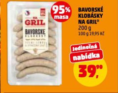 BAVORSKÉ KLOBÁSKY NA GRIL