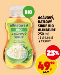 DATLOV� SIRUP BIO ALLNATURE