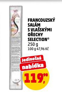 FRANCOUZSKÝ SALÁM S VLAŠSKÝMI OŘECHY SELECTION