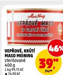 KRŮTÍ MASO MEINING