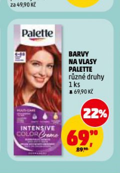 PALETTE BARVA NA VLASY