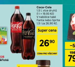 COCA COLA, FANTA, SPRITE