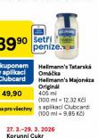 HELLMANN´S TATARSKÁ OMÁČKA, MAJONÉZA