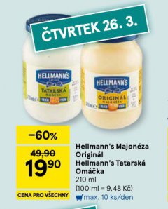 HELLMANN�S TATARSK� OM��KA, MAJON�ZA