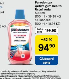 PARODONTAX ACTIVE GUM HEALTH ÚSTNÍ VODA