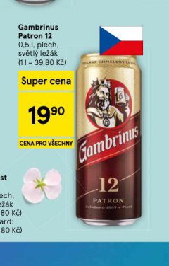 PIVO GAMBRINUS PATRON 12