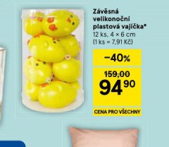 ZÁVĚSNÉ VELIKONOČNÍ PLASTOVÁ VAJÍČKA