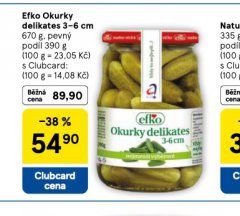 EFKO OKURKY DELIKATES 3-6 CM