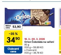 ORION ČOKOLÁDA NA VAŘENÍ