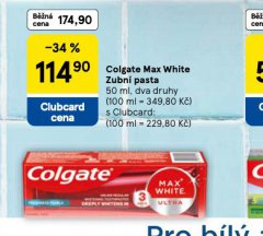 COLGATE MAX WHITE ZUBN� PASTA