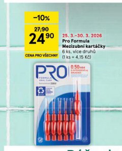 PRO FURMULA MEZIZUBN� KART��KY