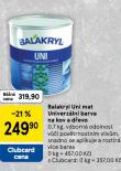 BALAKRYL UNI MAT UNIVERZ�LN� BARVA NA KOV A D�EVO