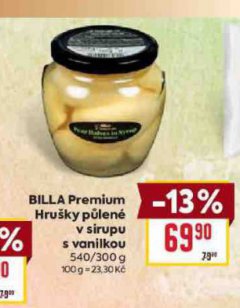 BILLYA PREMIUM HRU�KY P�LEN� V SIRUPU S VANILKOU