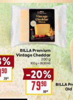 BILLA PREMIUM VINTAGE CHEDDAR
