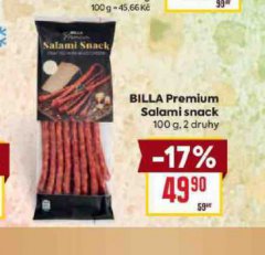 BILLA PREMIUM SALAMI SNACK