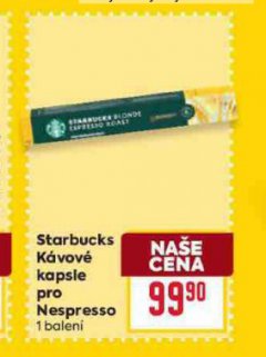 STARBUCKS K�VOV� KAPSLE PRO NESPRESSO