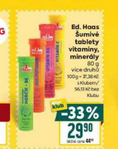 ED. HAAS �UMIV� TABLETY VITAMINY, MINER�LY