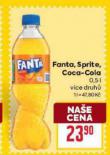 COCA COLA, FANTA, SPRITE