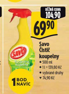 SAVO �ISTI� KOUPELNY