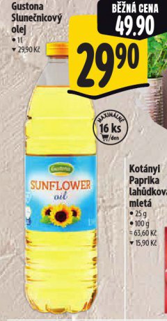 GUSTONA SLUNE�NICOV� OLEJ