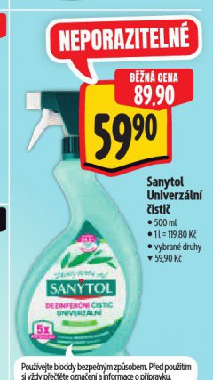 SANYTOL UNIVERZ�LN� �ISTI�