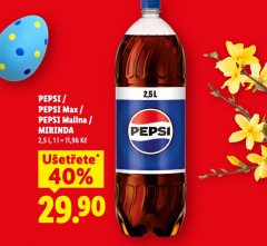 PEPSI, PEPSI MAX, PEPSI MALINA, MIRINDA