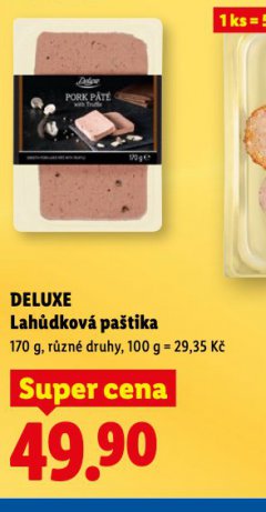 DELUXE LAHŮDKOVÁ PAŠTIKA