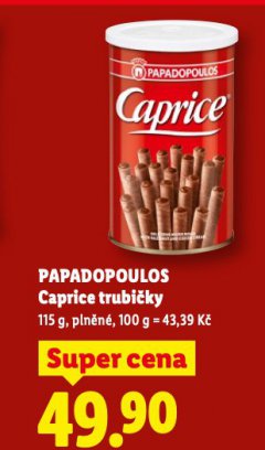 PAPADOPOULOS CAPRICE TRUBIČKY