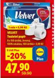 VELVET TOALETNÍ PAPÍR