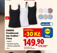 VROUBKOVAN� TOP S KRAJKOU 3 KUSY