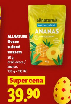 ALLNATURE OVOCE SU�EN� MRAZEM