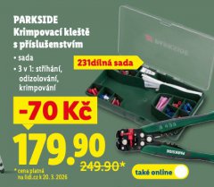 PARKSIDE KRIMPOVAC� KLE�T� S P��SLU�ENSTV�M