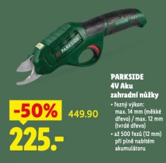 PARKSIDE AKU ZAHRADNÍ NŮŽKY