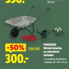 PARKSIDE D�TSK� KOLE�KO SE ZAHRADN�M N��AD�M