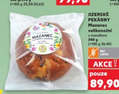 JIZERSKÉ PEKÁRNY MAZANEC VELIKONOČNÍ