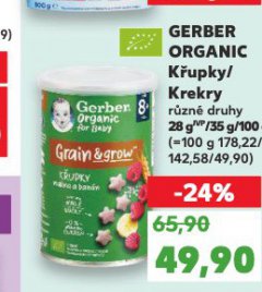 GERBER ORGANIC K�UPKY