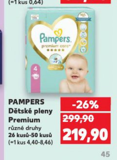 PAMPERS DĚTSKÉ PLENKY