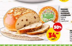 MAZANEC S MÁSLEM, ROZINKAMI A MANDLEMI