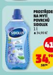 SIDOLUX PROST�EDEK NA MYT� POVRCH�