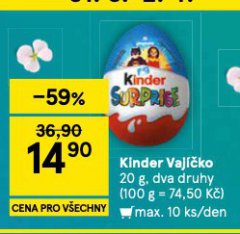 KINDER VAJÍČKO