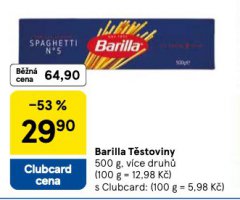 BARILLA TĚSTOVINY