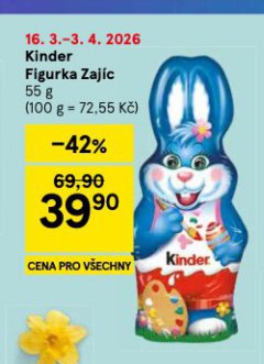 KINDER FIGURKA ZAJÍC