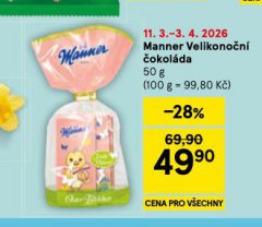 MANNER VELIKONOČNÍ ČOKOLÁDA