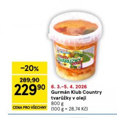 GURM�N KLUB COUNTRY TVARَKY V OLEJI