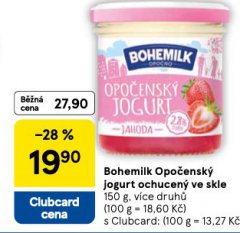 BOHEMILK OPO�ENSK� JOGURT OCHUCEN� VE SKLE