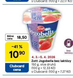ZOTT JOGOBELLA BEZ LAKT�ZY