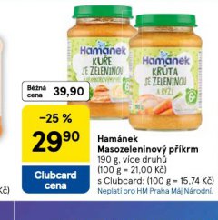 HAM�NEK MASOZELENINOV� P��KRM