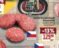 HOV�Z� BURGERSTEAK DVOURU��K