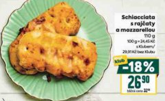 SCHIACCIATA S RAJ�ATY A MOZZARELLOU