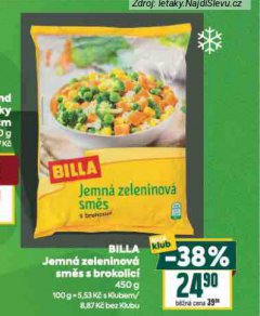BILLA JEMN� ZELENINOV� SM�S S BROKOLIC�